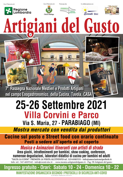 Artigiani del Gusto 25-26 Settembre 2021